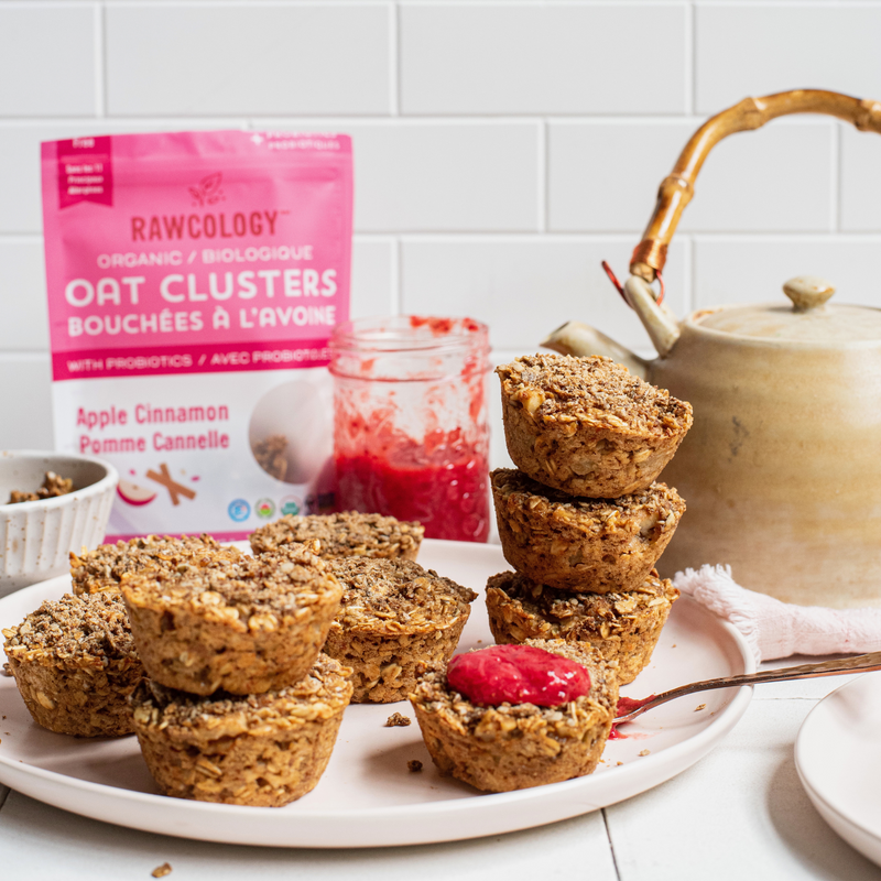 Rawcology’s Apple Cinnamon Oat Cluster Snack Cups
